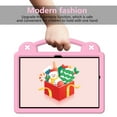 thumbnail image 6 of Cowithday Kids Cover Case for Samsung Galaxy Tab A9+/A9 Plus 11 inch 2023 SM-X210/X216/X218, EVA Dropproof Handle Kids Friendly Rugged Lightweight Child Case Cover for Samsung A9+ 11" Tablet, Pink, 6 of 8
