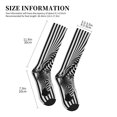 thumbnail image 5 of Bixox Optical Zebra Illusion Print Compression Socks,Compression Socks Women & Men Circulation for Medical,Running,Athletic, 5 of 7
