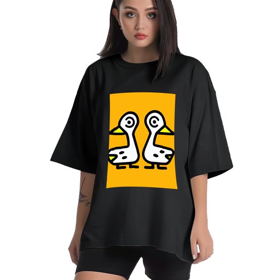 Plus Size Shirt for Women Black Tops for Women Short Sleeves Shirt for Women Duck T Shirt Crewneck Shirt for Women XS