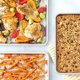 thumbnail image 4 of Bandeja para hornear de aluminio para uso comercial, de media hoja, para cocina, comedor, restaurante, hogar, apartamento, dormitorio, hotel, 17,9 x 12,9 x 1, paquete de 3, color plateado, 4 of 5