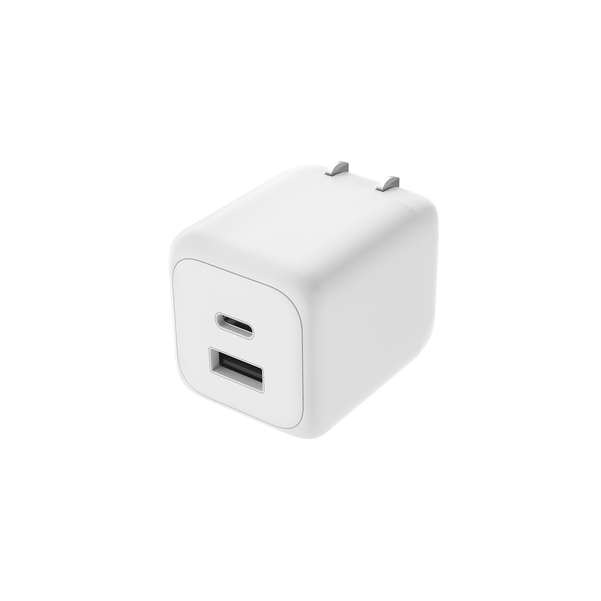 onn 32W Wall Charger,PD20W USB-C and 12W USB-A Ports iPhone Charger, USB-C Charger Block Fast Charging, USB-IF Certified, Foldable Plug, For iPhone 17/16/15/14/13/12 series, Samsung, iPad, & More