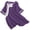 Purple, variant on Women's Cotton Linen Embroidery Blouse Retro Chinese Frog Button Tops Loose Fit Short Sleeve Tunic Shirts