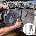 thumbnail image 4 of shiyou-3 Sets Radiator Fan Zip Ties Clips Fan Mounting Kit, Electric Mount Hold Down for Cooling Transmission Cooler Zip Ties Straps TABS Spring for Universal Car Vehicle 7" 9" 10" 12" 14" 16", 4 of 4