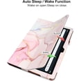 thumbnail image 3 of elitegadget Case for Onn 10.1 Inch Tablet (2024 Model) Gen 4 - Slim Lightweight Folio PU Leather Folding Stand Cover Case + 1 Random Stylus (Pink Marble), 3 of 6