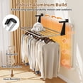 thumbnail image 6 of Patiojoy Folding Clothes Drying Rack Portable Laundry Rack with Aluminum Frame, 6 of 10