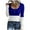 Blue-35, variant on STETMN Women's Ribbed Knit Tight Sweater Casual Button Ruched Tops Slim Fit Color Block Shirts