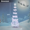 thumbnail image 3 of Gymax Pre-lit Spiral Christmas Tree Light Up Artificial Tree w/ 341 LED Lights Holiday Decoration, 3 of 10