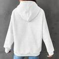 thumbnail image 4 of nerohusy Womens Waffle Hoodie Casual Pullover Solid Long Sleeve Knit Drawstring Oversized Hooded Sweatshirt with Pocket White,XXXL, 4 of 9