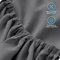 thumbnail image 6 of (2 pack) Bare Home Fitted Sheet - 22" Extra Deep Pocket - Premium 1800 Collection - Full-XL, Gray, 6 of 8