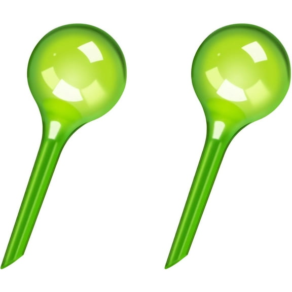 2 Pack Small Self-Plant Watering Globes – Automatic Plant Waterer Bulbs, Plant Watering System for Indoor and Outdoor Potted Houseplants, Plant Watering Devices (Green, Small Size)