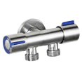 thumbnail image 1 of Bathroom Washing Machine Faucet Double Handle Stainless Steel Cold Water Faucet - Ri, 1 of 4