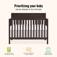 thumbnail image 3 of Dream On Me Avery 5-in-1 Convertible Crib, Chocolate Chip, 3 of 10