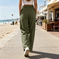 thumbnail image 5 of Hilenly Hiking Pants Women Lightweight Cargo Pants Golf Travel Work Camping Pants with Pockets, 5 of 10