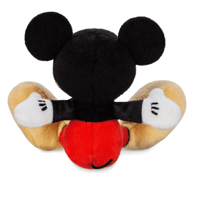 Minnie Mickey Mouse Tiny Big Feet 2pc Set Small Plush Toy Doll