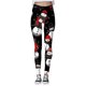 thumbnail image 1 of Gibobby Pantalones estampados navideños personalizados para mujer, polainas personalizadas para polainas para correr, polainas navideñas de muñeco de nieve para fiesta (Negro, L), 1 of 3