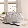 thumbnail image 3 of Sac à Main pour Femmes Grande Capacité Design Perlé Sequins Vintage Accessoires de Mode, 3 of 10