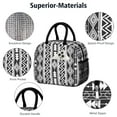 thumbnail image 4 of Reusable Boho Lnsulated Lunch Bag for Women & Men-Leakproof Water-Resistant Cooler Tote,Large Capacity(10.6x8.7x6.3in)for Work,Office,Travel,Picnic,Beach., 4 of 7