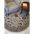 thumbnail image 4 of EORC Eastern Rugs OT31IV8X8R 7 ft. x 9 in. Hand-Tufted Wool Ivory Traditional Oriental Morris Rug, 4 of 5