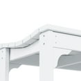 thumbnail image 6 of GARDEN Plastic Adirondack Backless Outdoor Bench for Patio Entryway, White, 6 of 10