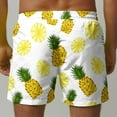 thumbnail image 6 of Xysaqa Men's Swim Trunks Pineapple Beach Board Shorts Swimsuits for Men Big & Tall Above Knee Sports Swimwear Summer Holiday Bathing Suits with Pockets S-5XL, 6 of 6