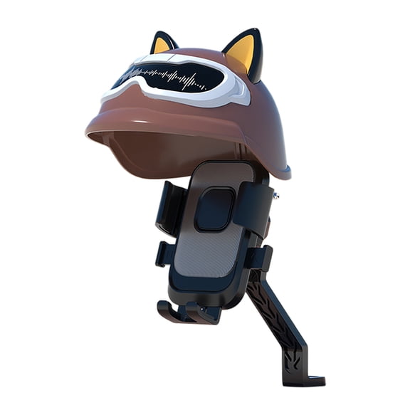 Universal Motorcycle Phone Mount Holder with Adjustable Locking Mechanism and Protective Rain Cover for Secure Riding