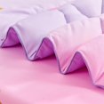 thumbnail image 4 of Unicorn Toddler Bedding Set for Girls, Pink Rainbow Floral Toddler Comforter Set Stars Kids Bed in A Bag with Comforter, Flat Sheet, Fitted Sheet and Pillowcase, Pink, 4 of 9