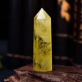 thumbnail image 2 of Natural Citrine Crystal Tip Obelisk Yellow Quartz Stick 60-70mm Natural Stone Pyramid Home Decoration Ornament, 2 of 2