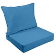 thumbnail image 1 of Vargottam Outdoor Deep Seat Patio Cushions Set 2pcs Seat Set All Weather Replacement Cushion Patio Seat And Back Cushion Set 25"x25"x5" Inches-Medium Blue, 1 of 9