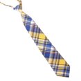 thumbnail image 1 of Uniform Tie Creative Plaid Pattern Buckle Formal Necktie Cotton Necktie for Kids, 1 of 7
