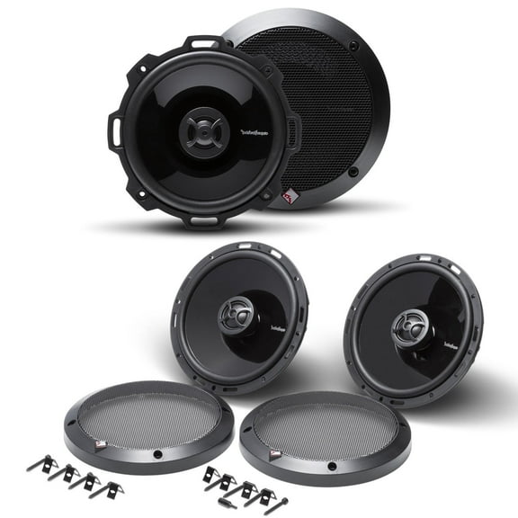 Rockford Fosgate - One Pair P152 5.25” Full Range Coaxial & One Pair P1650 6.5” Full Range Coaxial