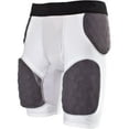 thumbnail image 6 of Cramer Thunder 5 Pad Football Girdle With Integrated Hip, Thigh and Tailbone Pads, Designed for Protection from High Impacts, High Hip Pad Coverage, Extra Thigh Padding Protection, White, X-Large, 6 of 6