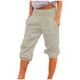 thumbnail image 2 of ICHUANYI Clearance Women's Loose Wide Leg Pants Cotton Linen Trousers Straight Pants Casual Pants(Coffee, M) ICHUANYI WER2023081005548, 2 of 7