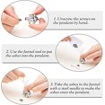 thumbnail image 5 of My Best Friend-Crystal Cremation Urn Necklace Heart Ashes Necklace Carved Locket Stainless Steel Waterproof Memorial Pendant with Filling Kit Always on My Mind For Dog / Cat / Pet, 5 of 7