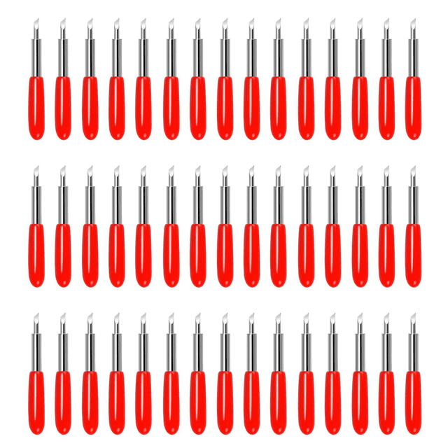50 Piezas Cuchillas de Corte de Repuesto para Explore Air 2/Air 3/Maker Expression Cuchillas de Punta Fina EstáNdar de 45 Grados