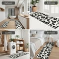 thumbnail image 5 of Black and White Leopard Pattern Kitchen Rugs Sets Of 3,Kitchen Runner Rugs Non Skid Washable,Decorative Kitchen Floor Mats for Kitchen,Sink,Laundry,17"x30"+ 17"x47" + 17"x59", 5 of 6