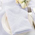 thumbnail image 5 of cpengpj Cotton Tassel Napkin Cloth Pleated Square Mouth Cloth Western Table Setting Cotton Linen Placemats for Wedding Bridal Baby Shower Tea Parties Decor, 5 of 6