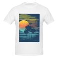 thumbnail image 4 of Bingfone Palm Trees Men'S Loose Fit Short-Sleeve Pocket T-Shirt, 4 of 7