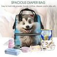 thumbnail image 5 of Daiia Blue Sky Cute Wolf Large Capacity Baby Bag Waterproof Stylish Diaper Bag Mummy Backpack Adjustable Straps Diaper BagBaby Essentials Bag, 5 of 6