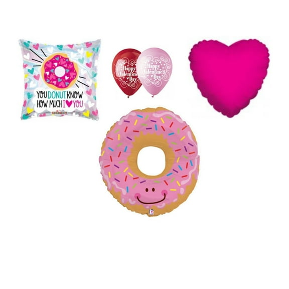 Donut  Valentine's Day Balloon Bouquet Party Balloons Decoration Supplies Love
