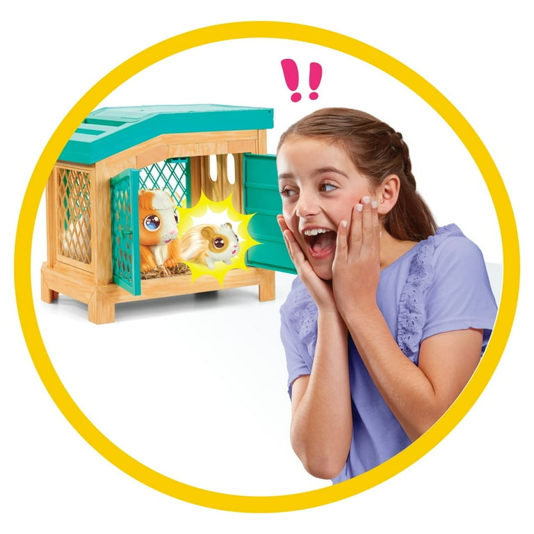  Little Live Pets - Mama Surprise  Soft, Interactive Guinea Pig  and her Hutch, and her 3 Babies. 20+ Sounds & Reactions. for Kids Ages 4+,  Multicolor, 7.8 x 11.93 x 11.38 inches : Toys & Games