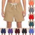thumbnail image 5 of Mnyotv Boys Athletic Shorts with Pockets Drawstring Elastic Waist Wide Leg Shorts Summer Clothes Size 7-8 Years, 5 of 6