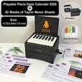 thumbnail image 2 of Calendario de escritorio JOSMAX para piano 2025 con 52 partituras, 2 of 8