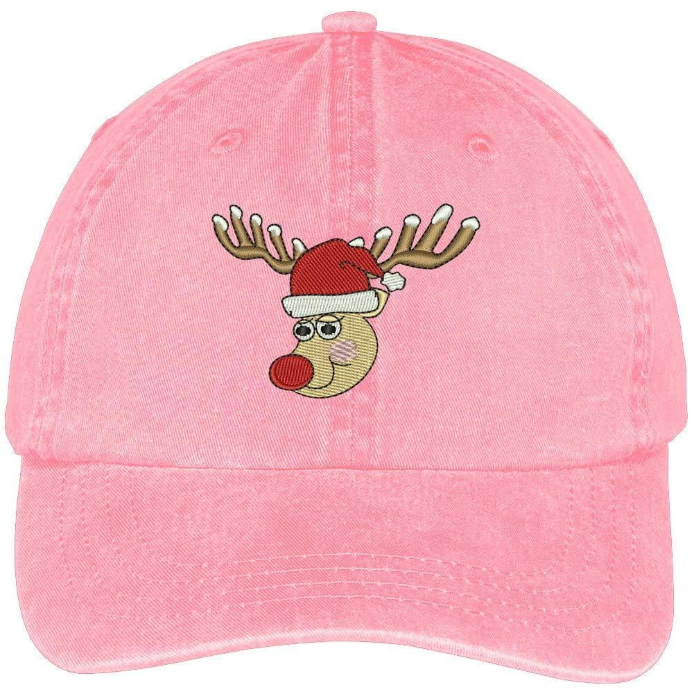Trendy Apparel Shop Christmas Reindeer Embroidered Cotton Washed ...