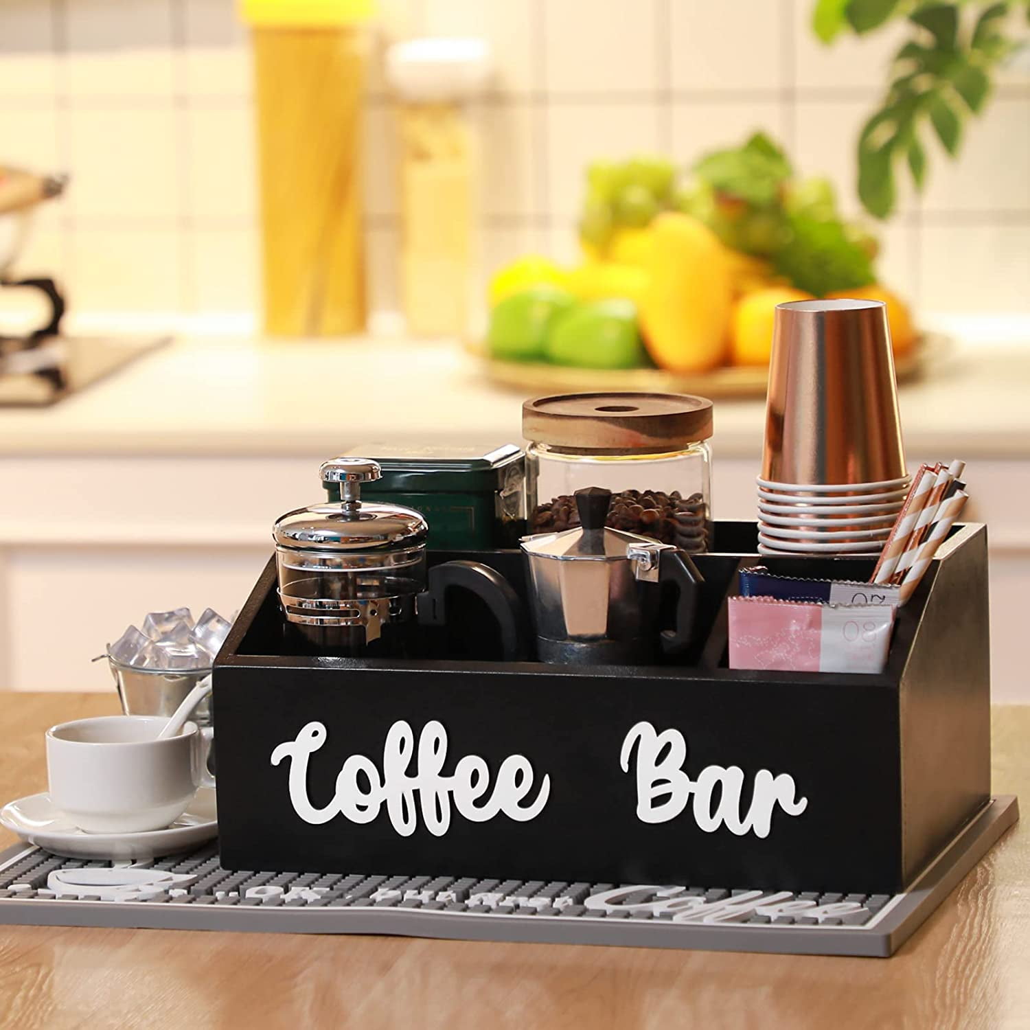 Coffee Station Personalised Bar Towel Great Coffee Lover Gift 