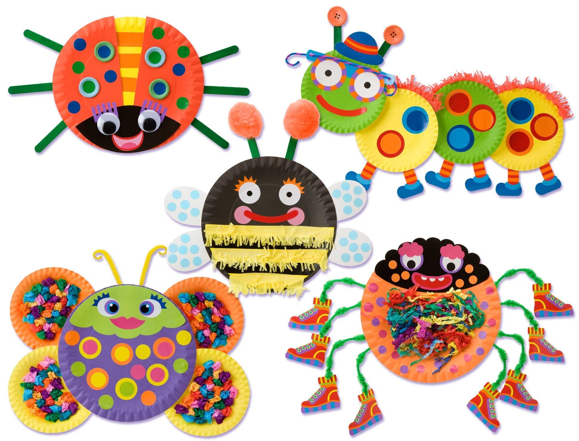 paper plate bugs
