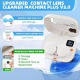 thumbnail image 3 of Contact Lens Cleaner with Mirror,Contact Lens Cleaner Machine,USB Ultrasonic Contact Lens Cleaner for Disposal Soft Lens,1 x Contact Lens Washer,White, 3 of 8