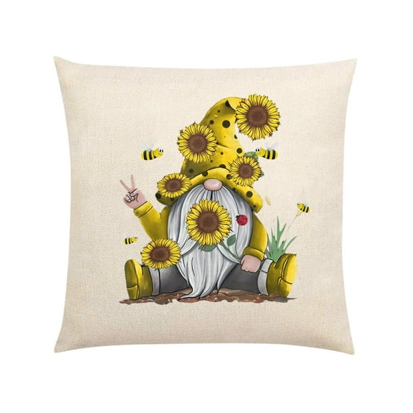 DPTALR Honeybees Decorative Square Cushion Cover Pillow Cases for Sofa Couch Bedroom