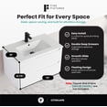 thumbnail image 4 of Citiscape Modern Bathroom Vanity with Textured Drawer Fronts 30" Wide - White - Sink Included, 4 of 12