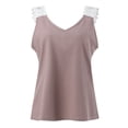 thumbnail image 4 of adviicd Womens Summer Tank Tops Women's Tank Tops Ribbed Seamless Workout Exercise Shirts Yoga Sleeveless Tops Pink,M, 4 of 5