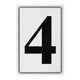 thumbnail image 1 of Uxcell Señal de Aluminio 4, Números de Casa de 11.8 Pulgadas y Letras de Metal, 1 of 1
